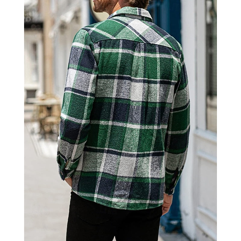 Calvin | Robust Rutigt Skjortjacka