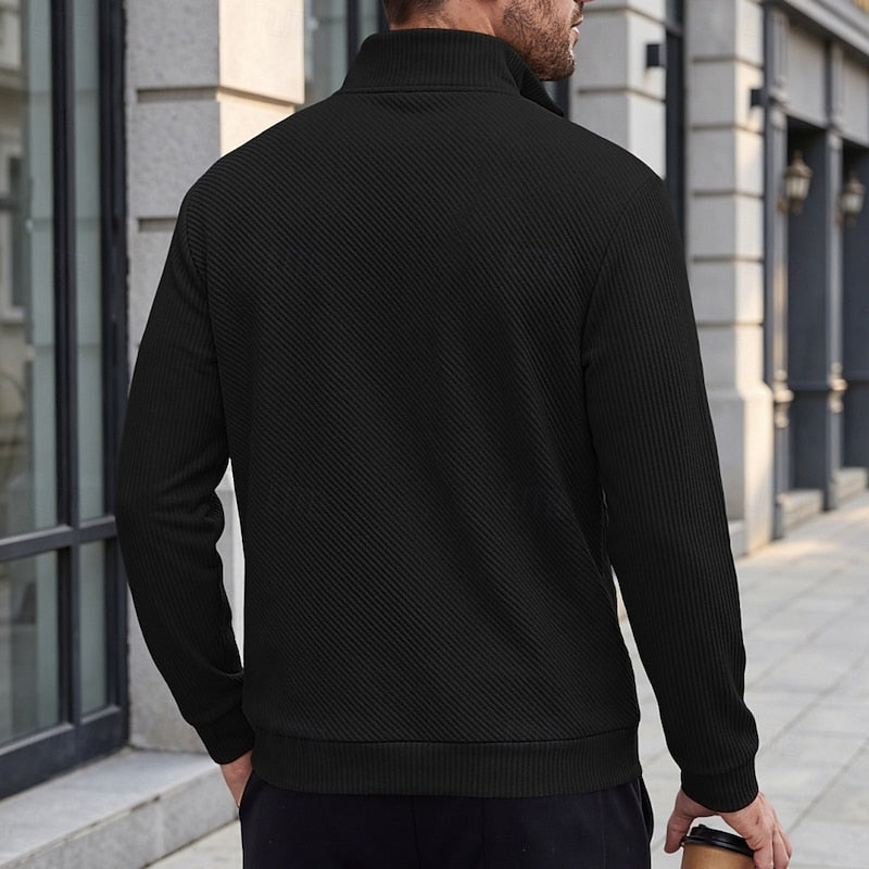 Grady | Texturerad Quarter-Zip Pullover