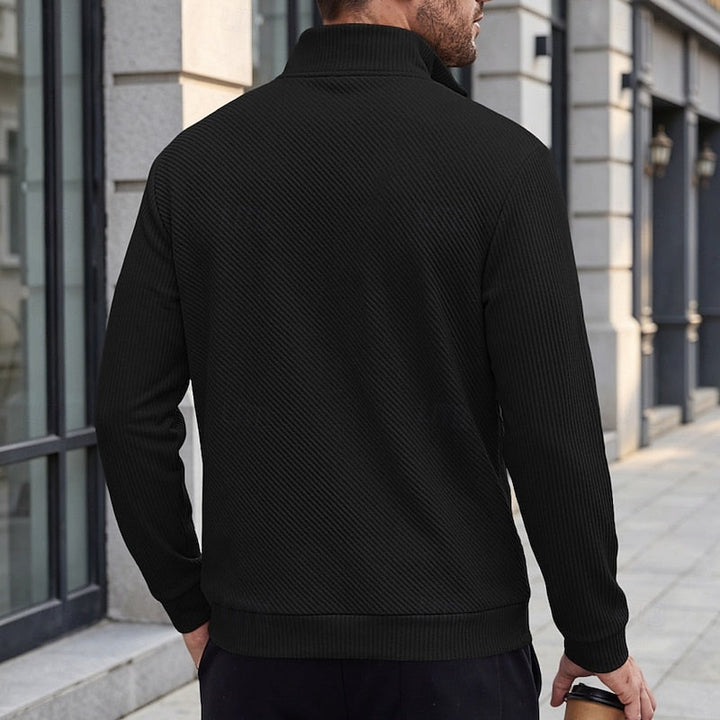 Grady | Texturerad Quarter-Zip Pullover