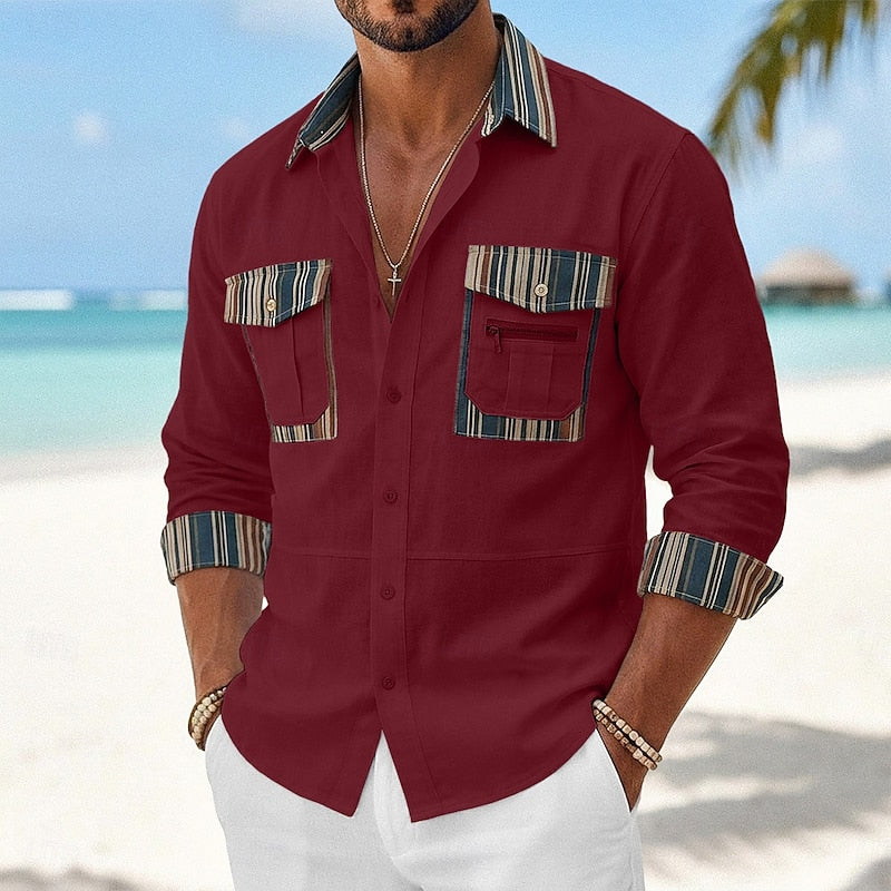 Rhys | Utility Patch-Pocket Skjorta