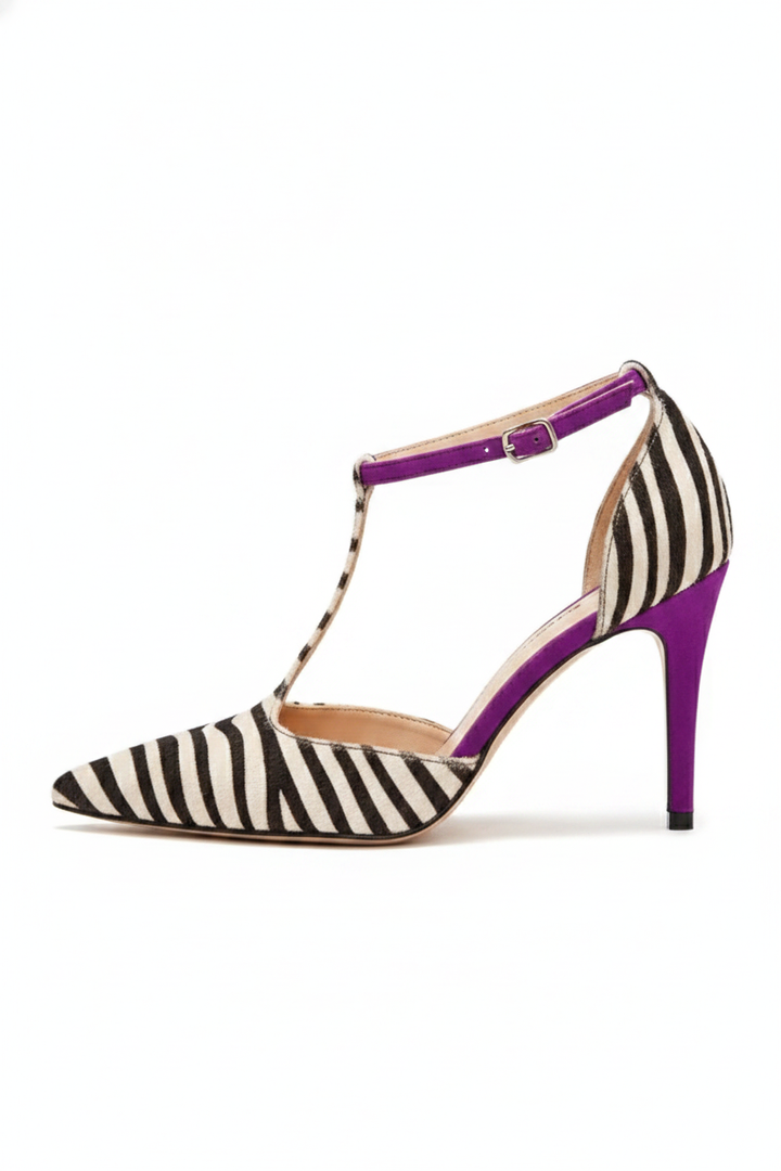 Virelle | Zebra Tryck Stiletto Klackar