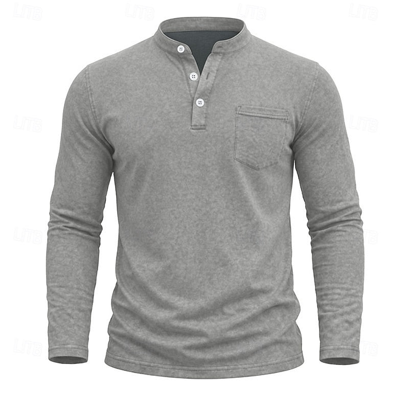 Owen | Klassisk Henley Långärmad Skjorta