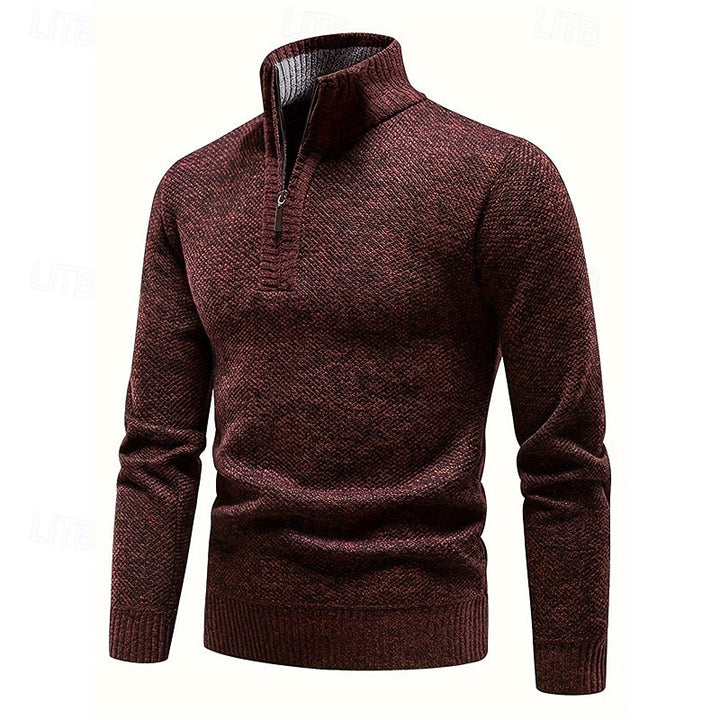 Rory | Texturerad Quarter-Zip Tröja