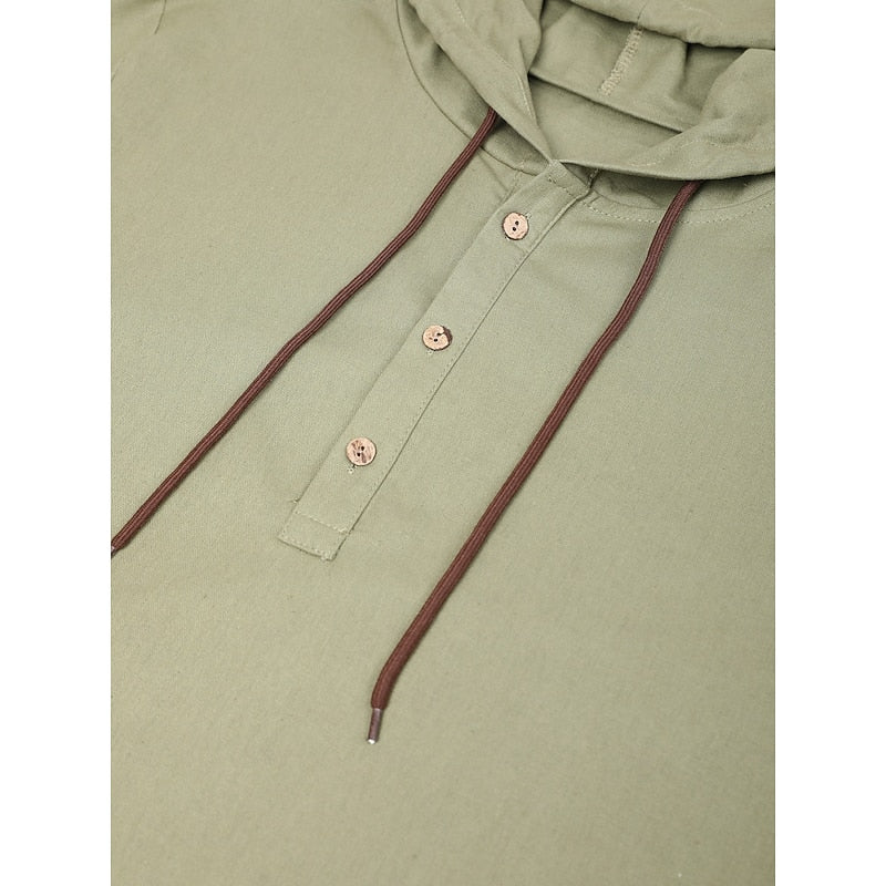 Silas | Avslappnad Hooded Skjorta