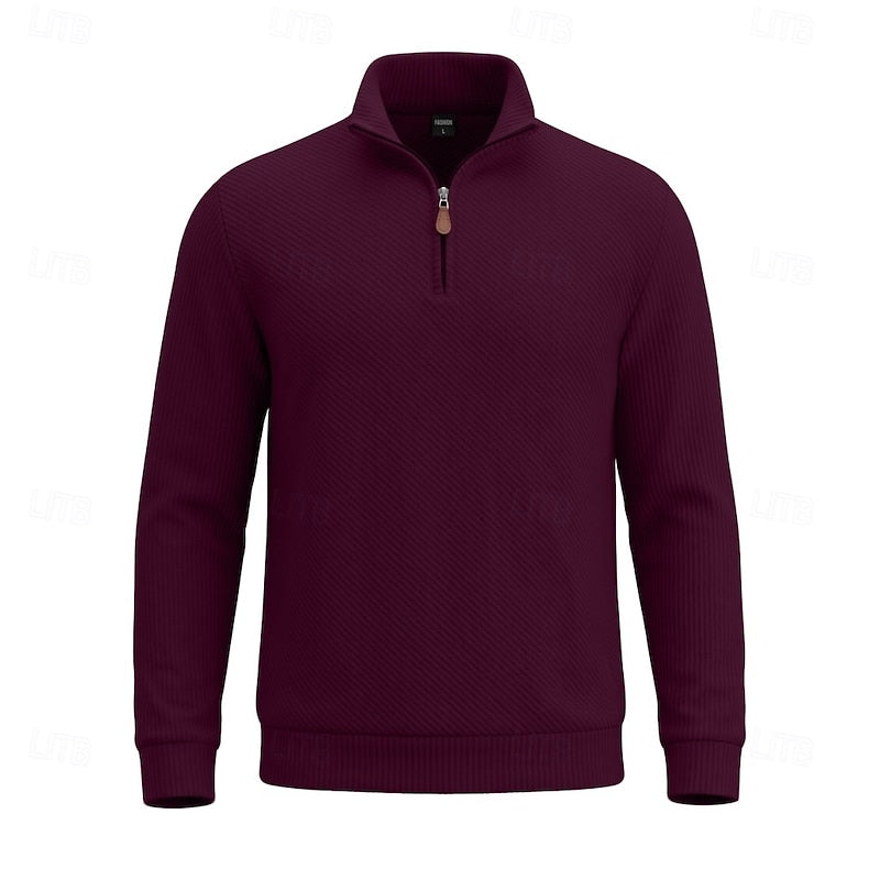 Grady | Texturerad Quarter-Zip Pullover