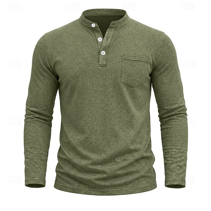 Owen | Klassisk Henley Långärmad Skjorta