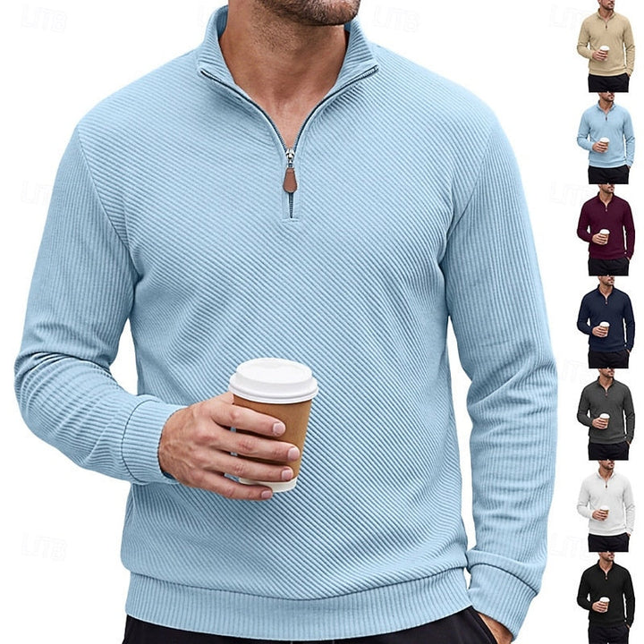 Grady | Texturerad Quarter-Zip Pullover
