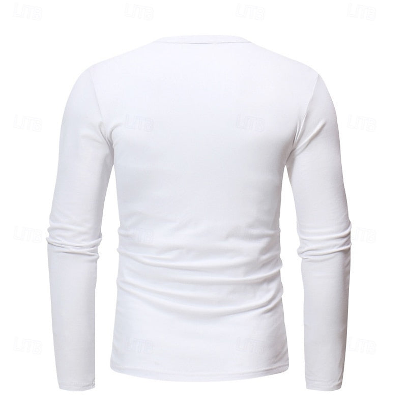 Grant | Klassisk Button-Neck Henley Skjorta