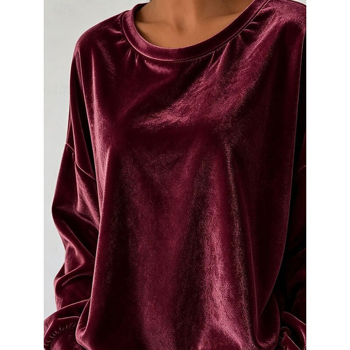 Blythe | Avslappnad Crew-Neck Topp