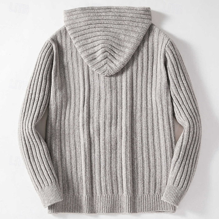 Hartley | Kabelstickad Huva Cardigan