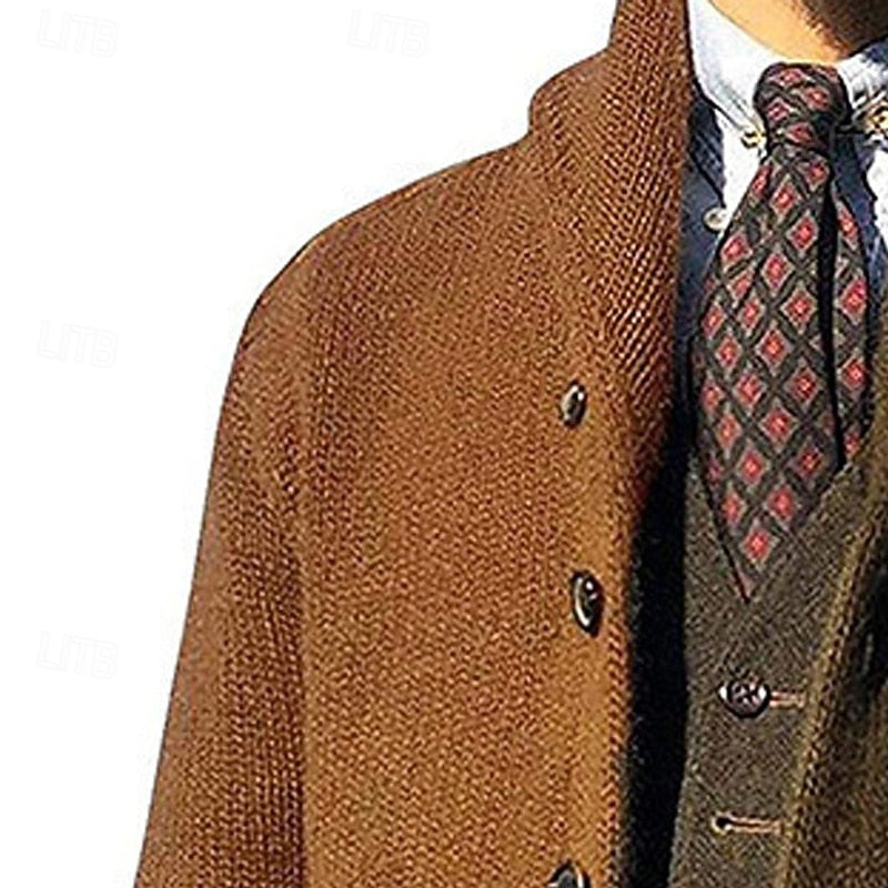 Bertram | Färgglad Sjalkrage Cardigan