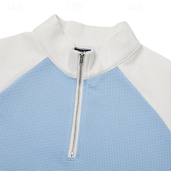 Nathaniel | Texturerad Quarter-Zip Pullover