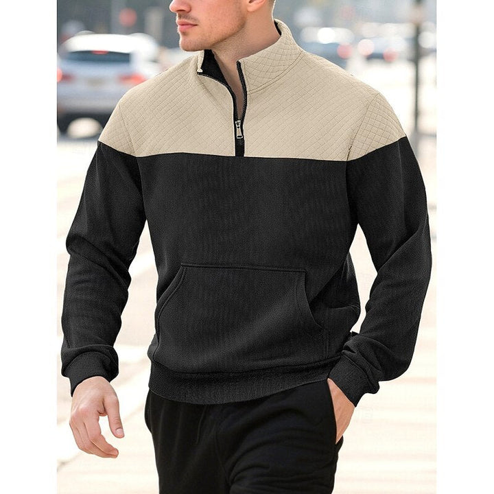Harvey | Färgblock Quarter-Zip Pullover