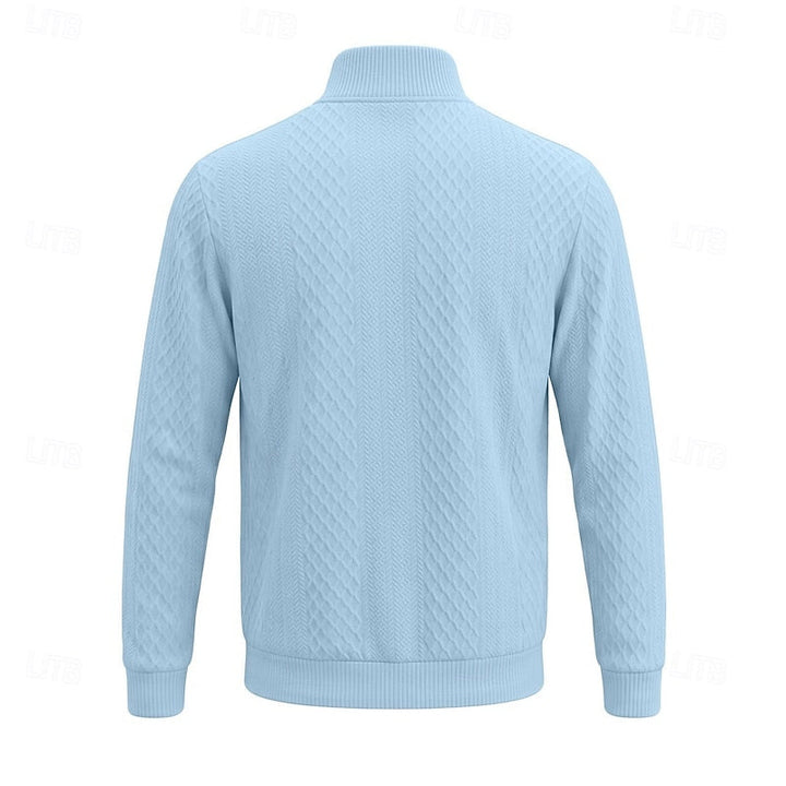 Graham | Texturerad Quarter-Zip Pullover