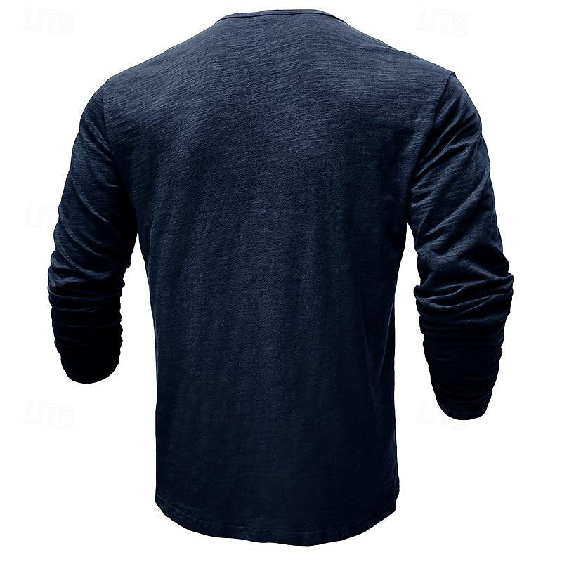 Nash | Klassisk långärmad Henley-skjorta