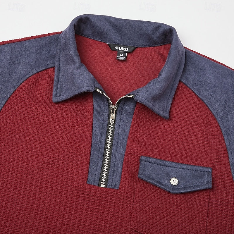 Rhett | Texturerad Quarter-Zip Pullover