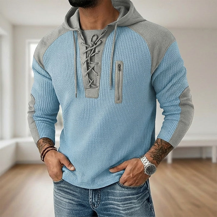 Rory | Snörning Texturerad Hoodie